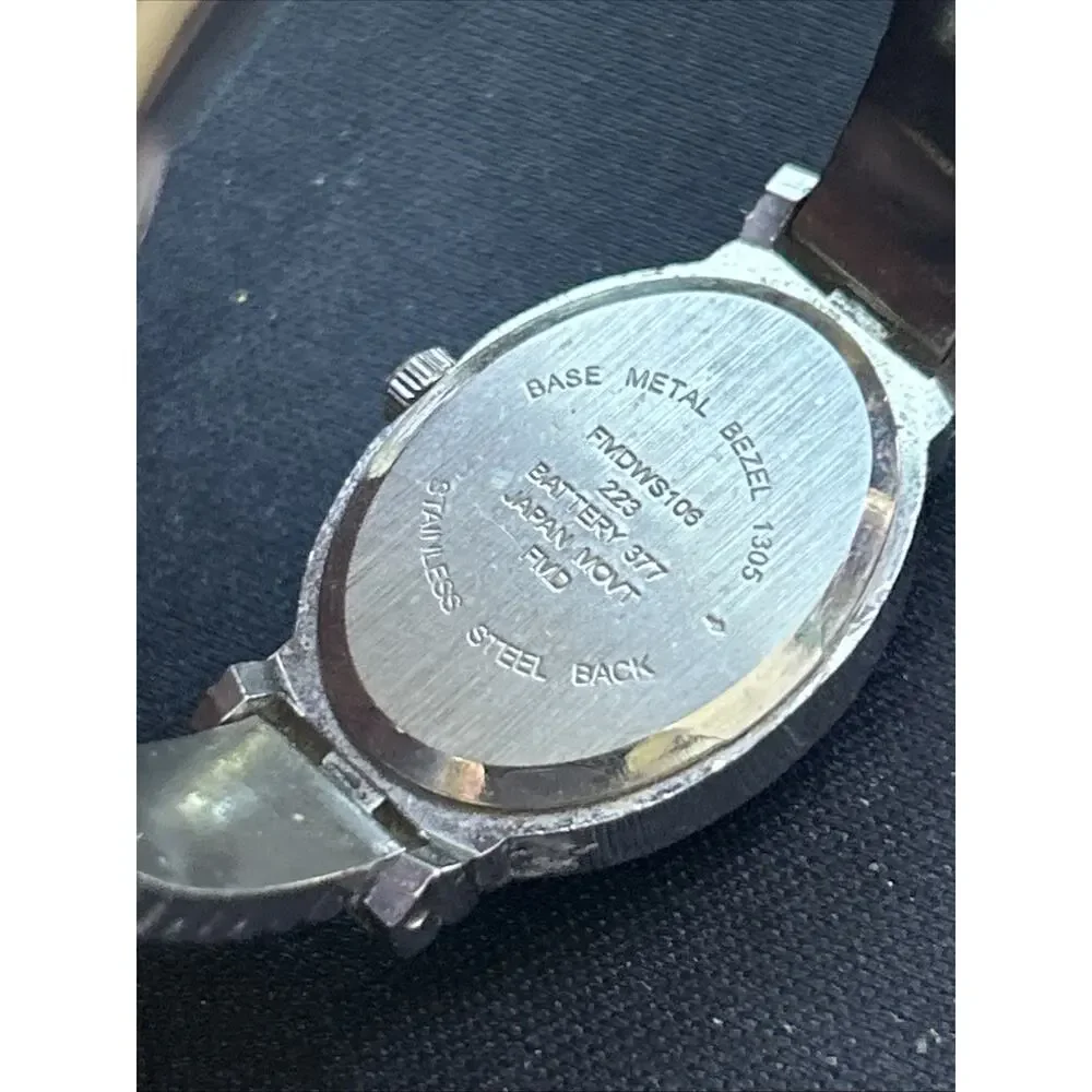 Silver Tone White Dial Women’s Quartz Watch